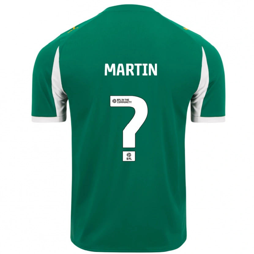Danxen Kinder Ellis Martin #0 Grün Weiß Auswärtstrikot Trikot 2025/26 T-Shirt Österreich