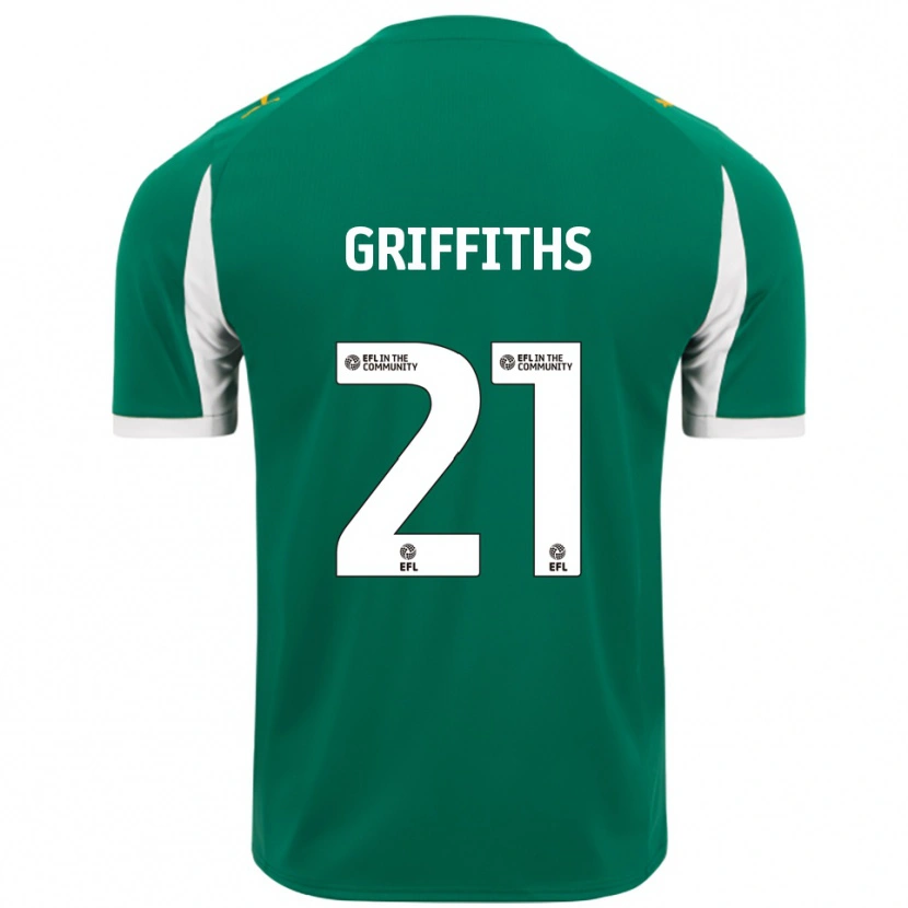 Danxen Kinder Harry Griffiths #21 Grün Weiß Auswärtstrikot Trikot 2025/26 T-Shirt Österreich