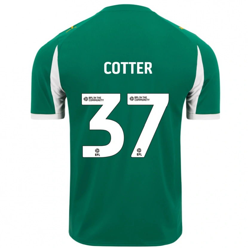 Danxen Kinder Barry Cotter #37 Grün Weiß Auswärtstrikot Trikot 2025/26 T-Shirt Österreich