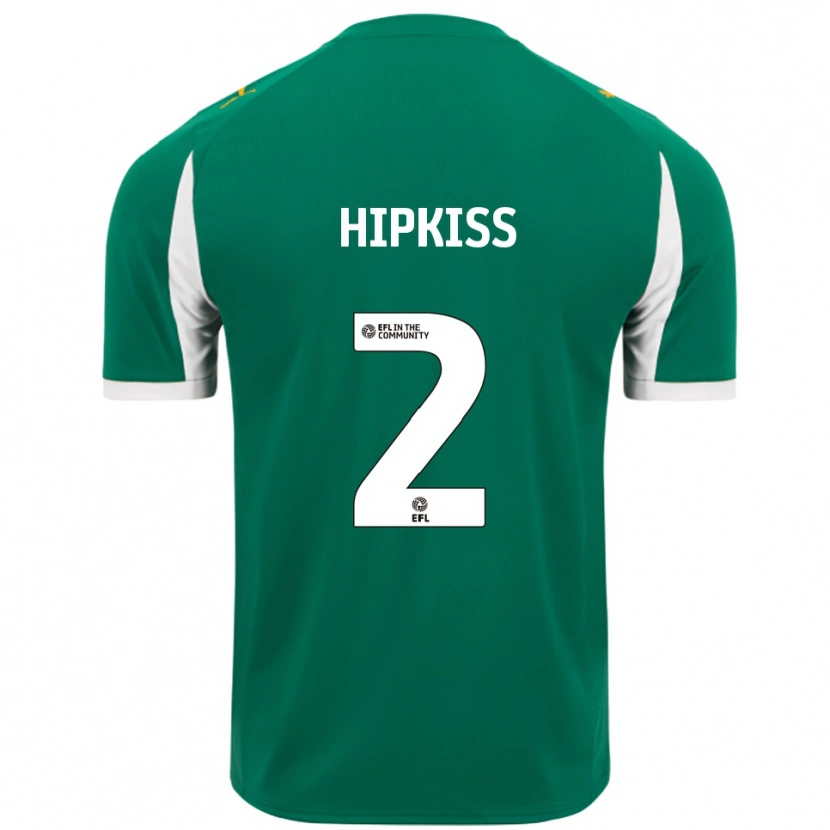 Danxen Kinder Stanley Hipkiss #2 Grün Weiß Auswärtstrikot Trikot 2025/26 T-Shirt Österreich