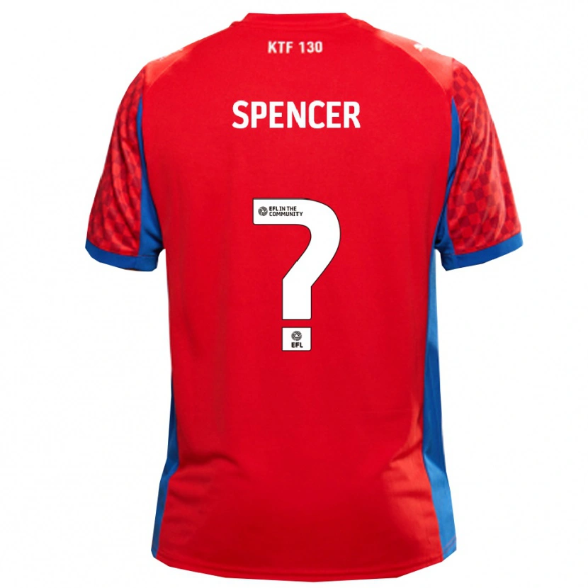 Danxen Kinder Ryan Spencer #0 Rot Blau Auswärtstrikot Trikot 2025/26 T-Shirt Österreich