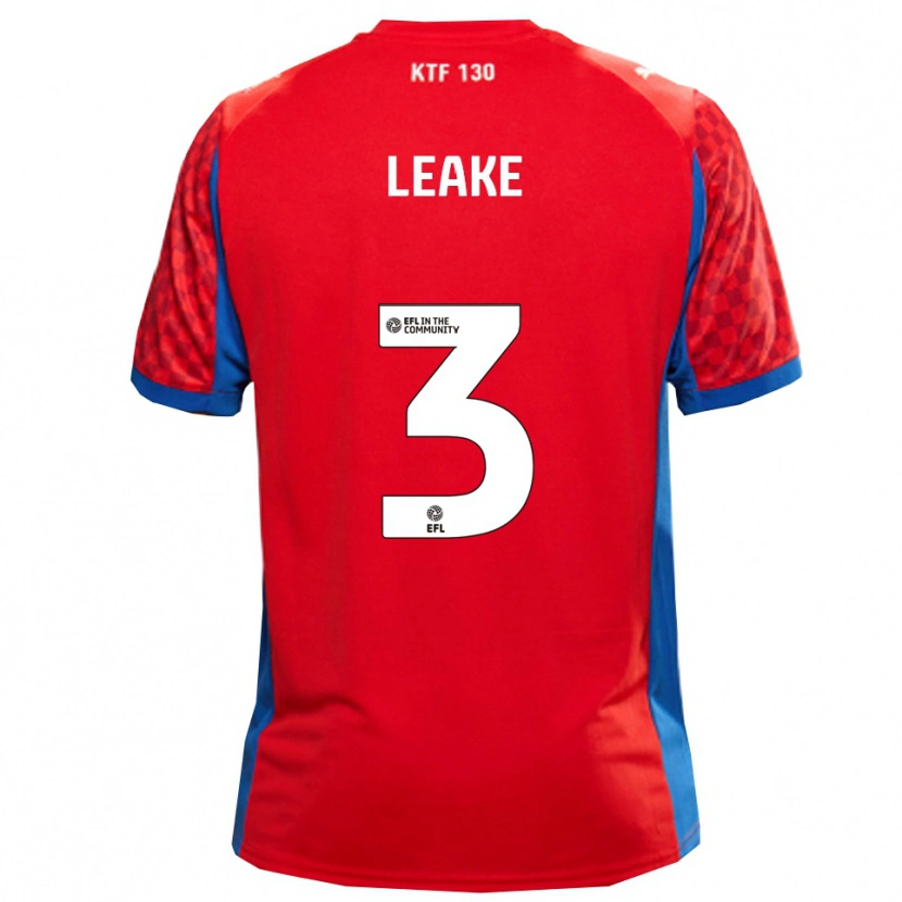Danxen Kinder Jake Leake #3 Rot Blau Auswärtstrikot Trikot 2025/26 T-Shirt Österreich