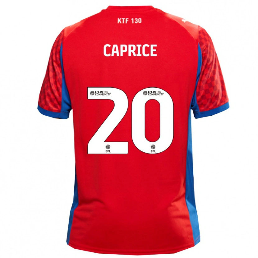 Danxen Kinder Jake Caprice #20 Rot Blau Auswärtstrikot Trikot 2025/26 T-Shirt Österreich