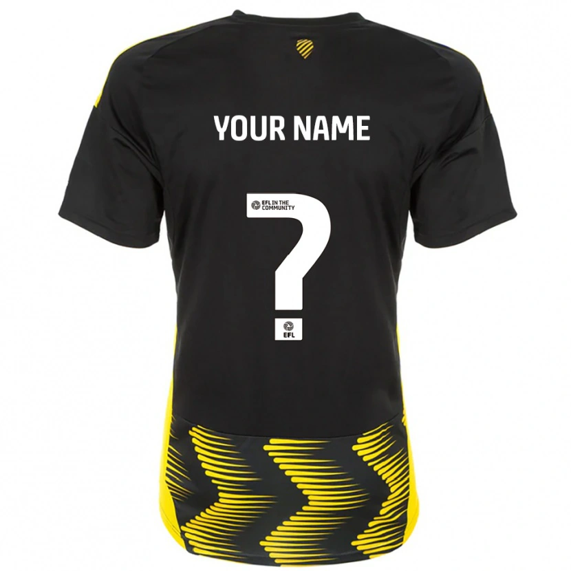 Danxen Kinder Ihren Namen #0 Schwarz Gelb Auswärtstrikot Trikot 2025/26 T-Shirt Österreich