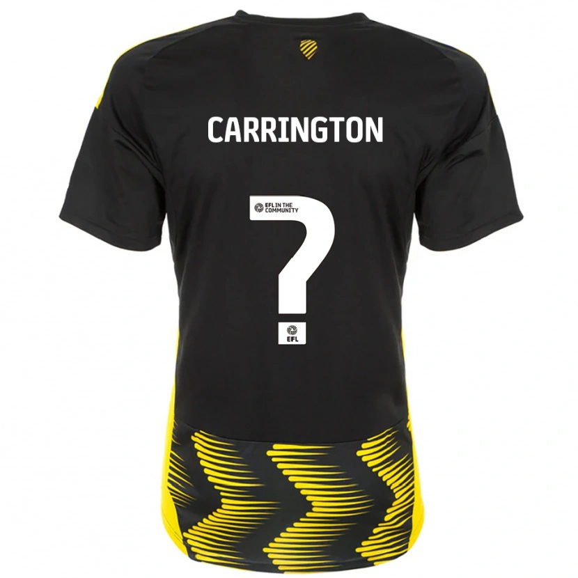 Danxen Kinder Abbie Carrington #0 Schwarz Gelb Auswärtstrikot Trikot 2025/26 T-Shirt Österreich