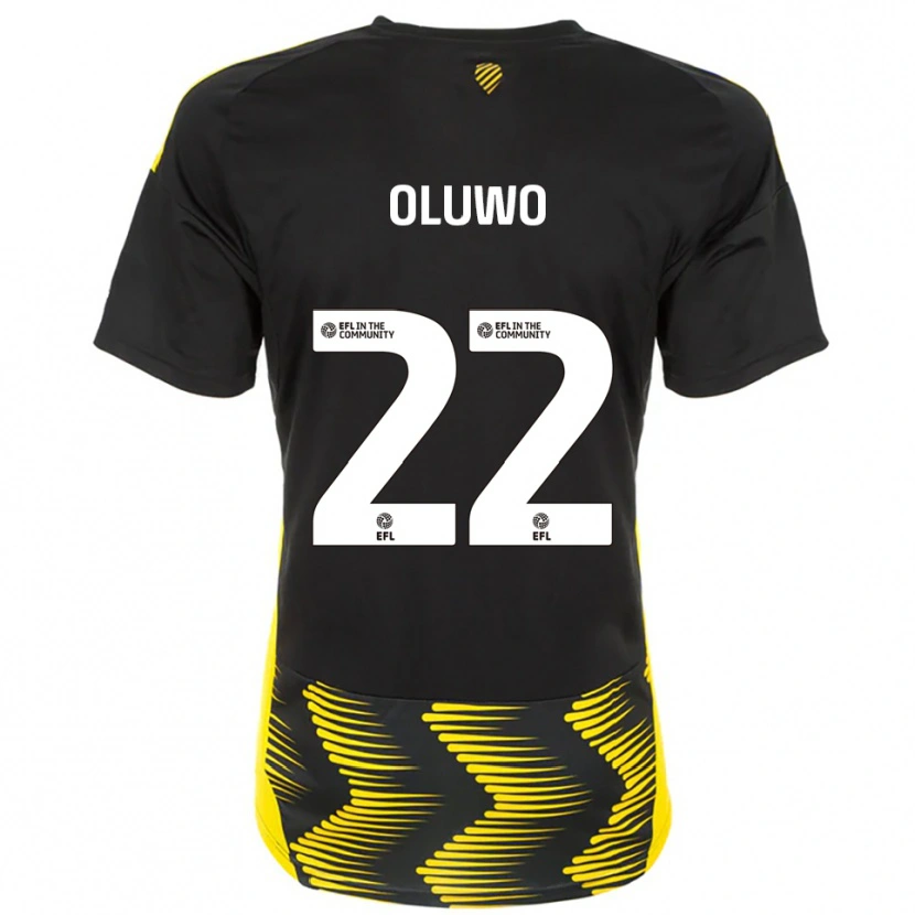 Danxen Kinder Adebola Oluwo #22 Schwarz Gelb Auswärtstrikot Trikot 2025/26 T-Shirt Österreich