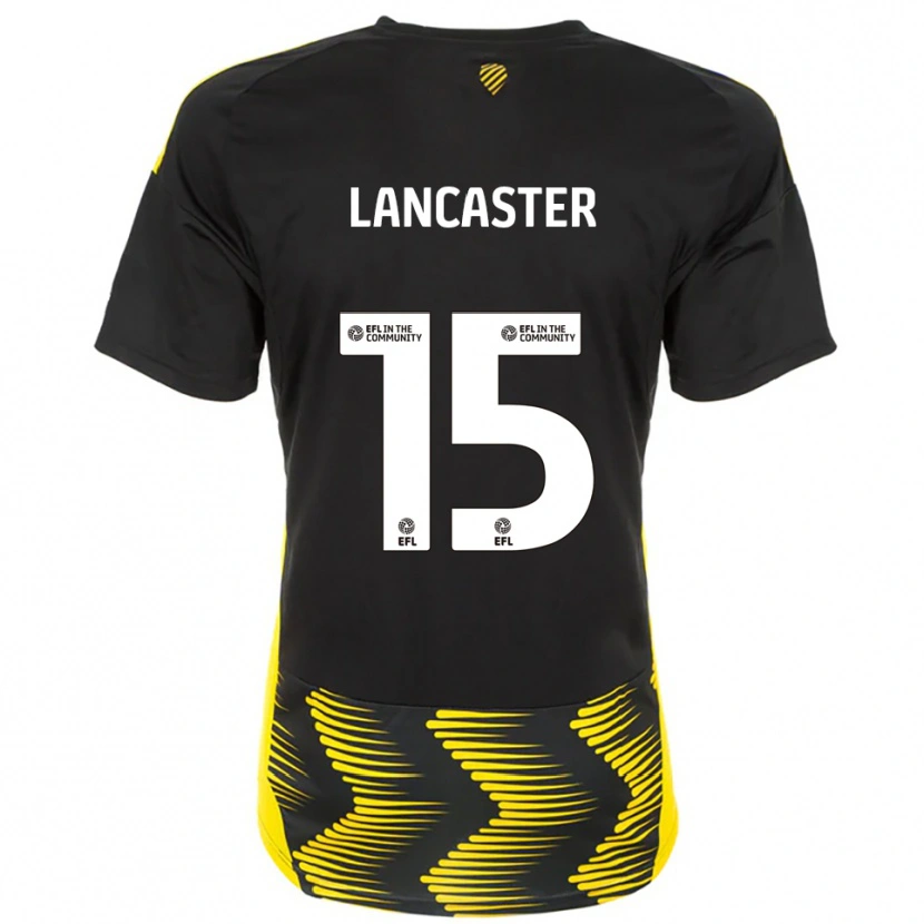 Danxen Kinder Darcy Lancaster #15 Schwarz Gelb Auswärtstrikot Trikot 2025/26 T-Shirt Österreich