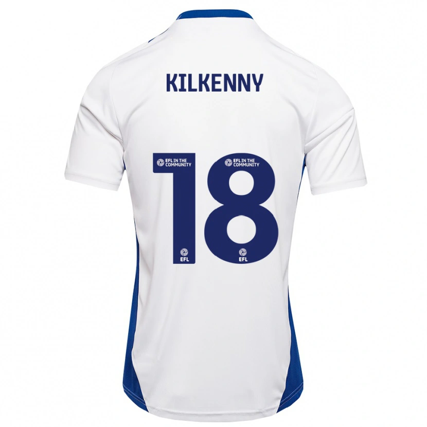 Danxen Kinder Gavin Kilkenny #18 Weiß Blau Auswärtstrikot Trikot 2025/26 T-Shirt Österreich