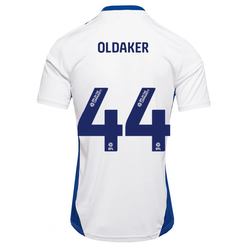 Danxen Kinder Darren Oldaker #44 Weiß Blau Auswärtstrikot Trikot 2025/26 T-Shirt Österreich