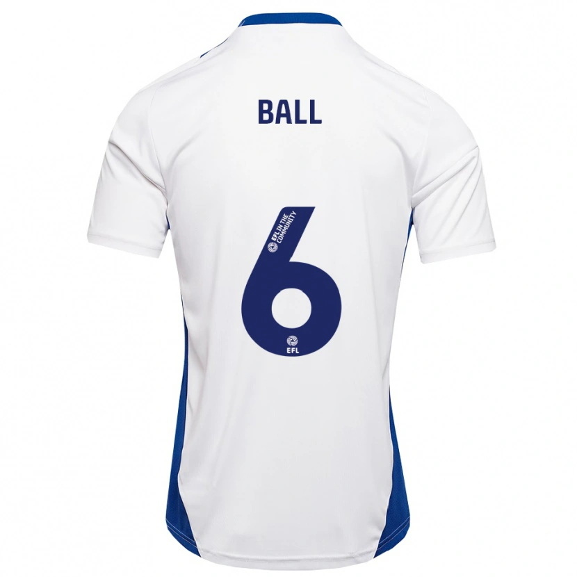 Danxen Kinder James Ball #6 Weiß Blau Auswärtstrikot Trikot 2025/26 T-Shirt Österreich