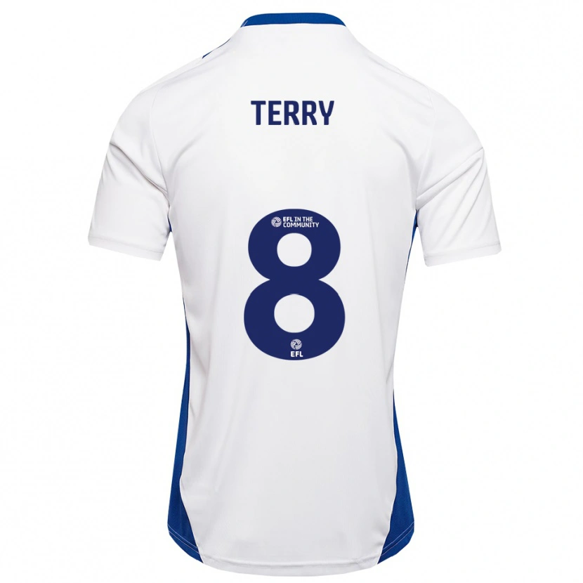 Danxen Kinder Josh Terry #8 Weiß Blau Auswärtstrikot Trikot 2025/26 T-Shirt Österreich