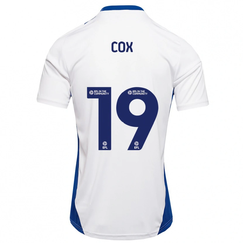 Danxen Kinder Hannah Cox #19 Weiß Blau Auswärtstrikot Trikot 2025/26 T-Shirt Österreich