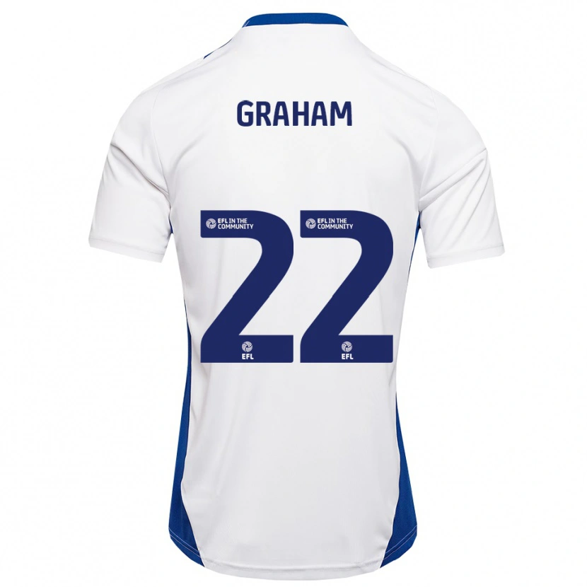 Danxen Kinder Jess Graham #22 Weiß Blau Auswärtstrikot Trikot 2025/26 T-Shirt Österreich