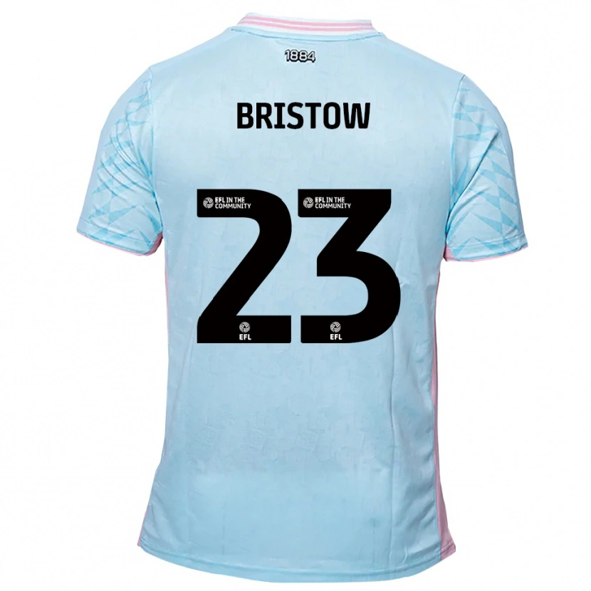 Danxen Kinder Ethan Bristow #23 Himmelblau Pink Auswärtstrikot Trikot 2025/26 T-Shirt Österreich