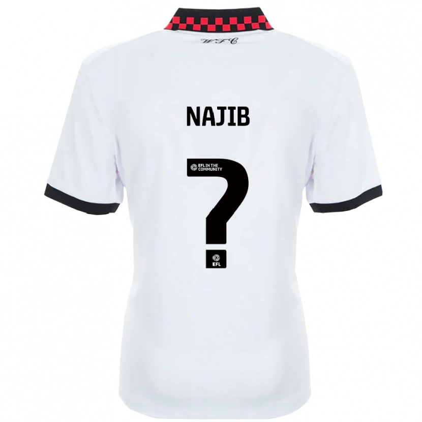 Danxen Kinder Saanya Najib #0 Weiß Schwarz Auswärtstrikot Trikot 2025/26 T-Shirt Österreich