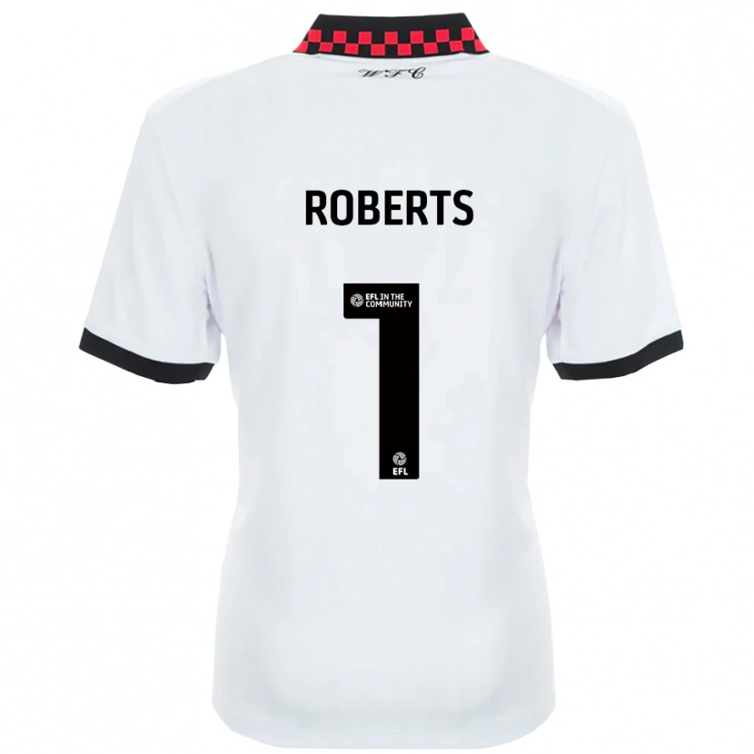Danxen Kinder Myles Roberts #1 Weiß Schwarz Auswärtstrikot Trikot 2025/26 T-Shirt Österreich