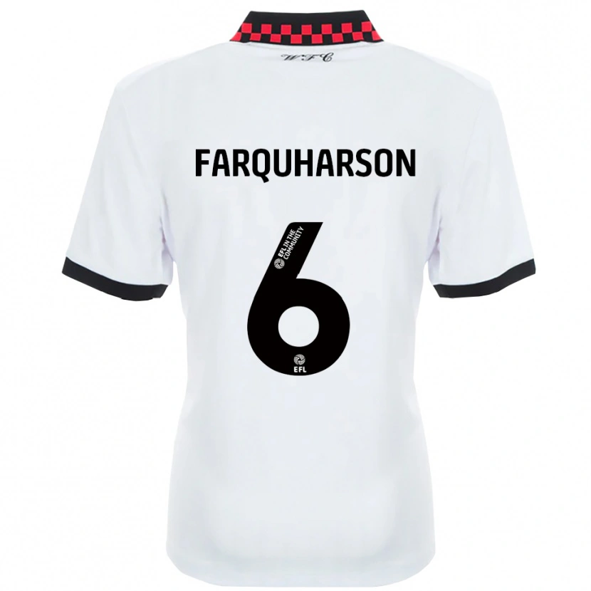 Danxen Kinder Priestley Farquharson #6 Weiß Schwarz Auswärtstrikot Trikot 2025/26 T-Shirt Österreich