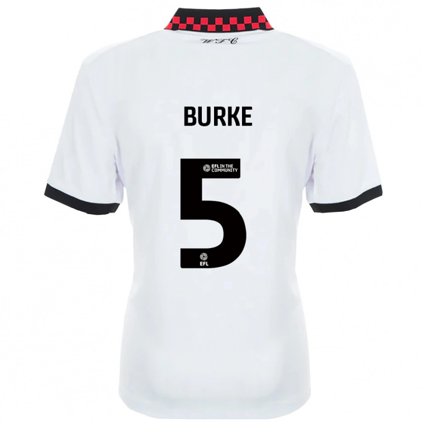 Danxen Kinder Harrison Burke #5 Weiß Schwarz Auswärtstrikot Trikot 2025/26 T-Shirt Österreich