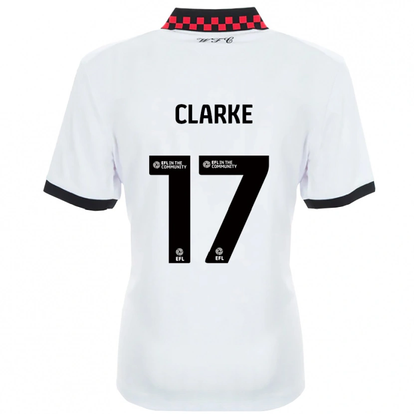 Danxen Kinder Courtney Clarke #17 Weiß Schwarz Auswärtstrikot Trikot 2025/26 T-Shirt Österreich