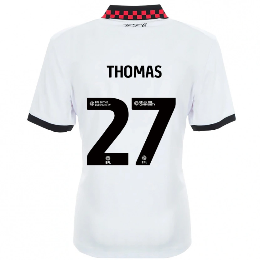 Danxen Kinder Dylan Thomas #27 Weiß Schwarz Auswärtstrikot Trikot 2025/26 T-Shirt Österreich