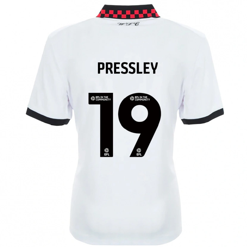 Danxen Kinder Aaron Pressley #19 Weiß Schwarz Auswärtstrikot Trikot 2025/26 T-Shirt Österreich