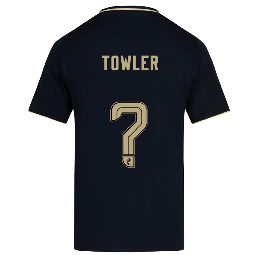 Danxen Kinder Evan Towler #0 Marine Gold Auswärtstrikot Trikot 2025/26 T-Shirt Österreich