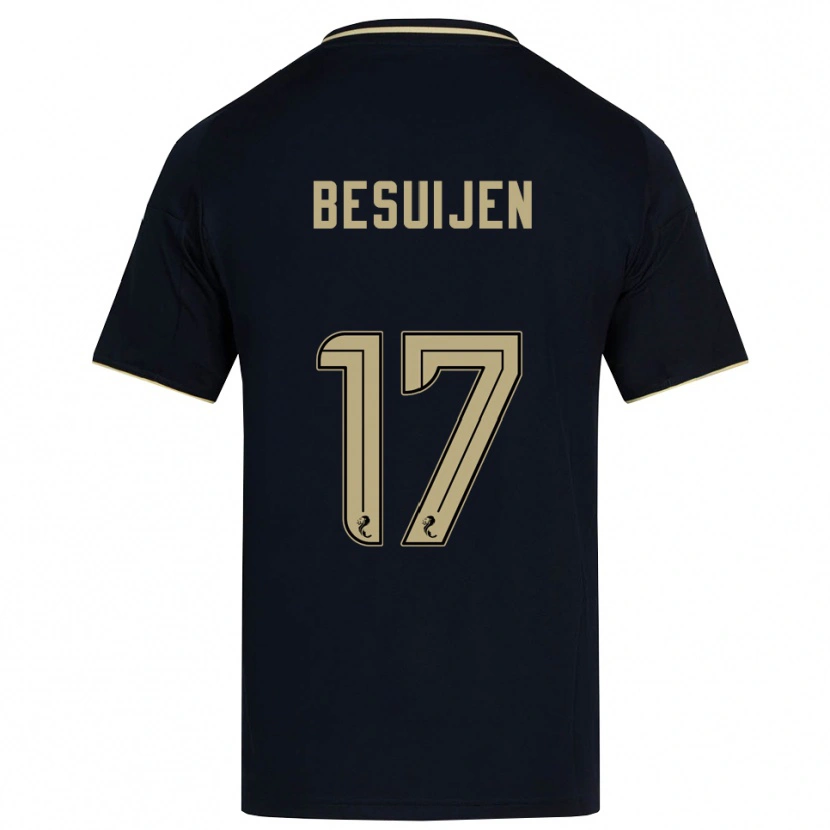 Danxen Kinder Vicente Besuijen #17 Marine Gold Auswärtstrikot Trikot 2025/26 T-Shirt Österreich