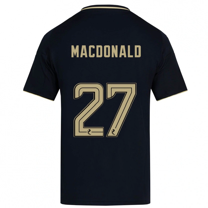 Danxen Kinder Angus Macdonald #27 Marine Gold Auswärtstrikot Trikot 2025/26 T-Shirt Österreich