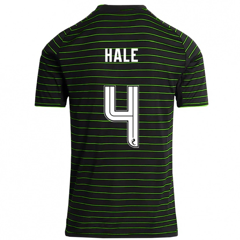 Danxen Kinder Finlay Hale #4 Schwarz Grün Auswärtstrikot Trikot 2025/26 T-Shirt Österreich