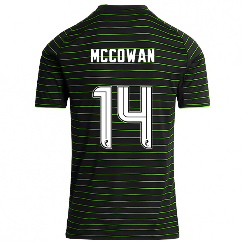 Danxen Kinder Luke Mccowan #14 Schwarz Grün Auswärtstrikot Trikot 2025/26 T-Shirt Österreich