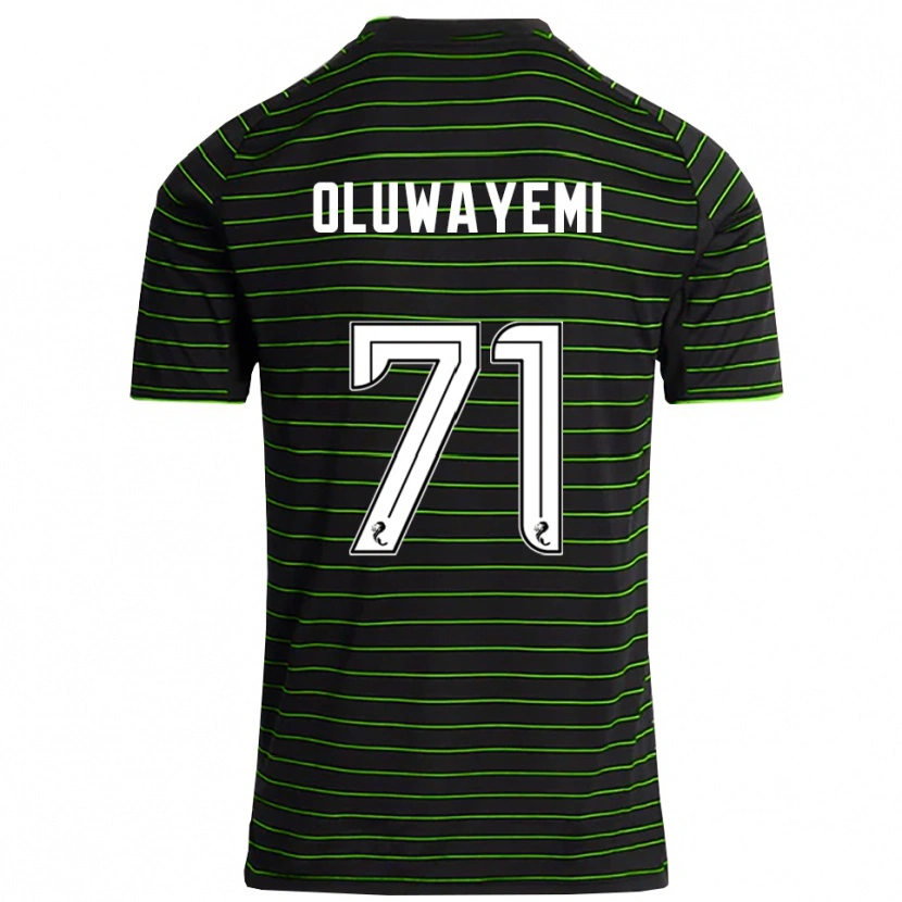 Danxen Kinder Tobi Oluwayemi #71 Schwarz Grün Auswärtstrikot Trikot 2025/26 T-Shirt Österreich