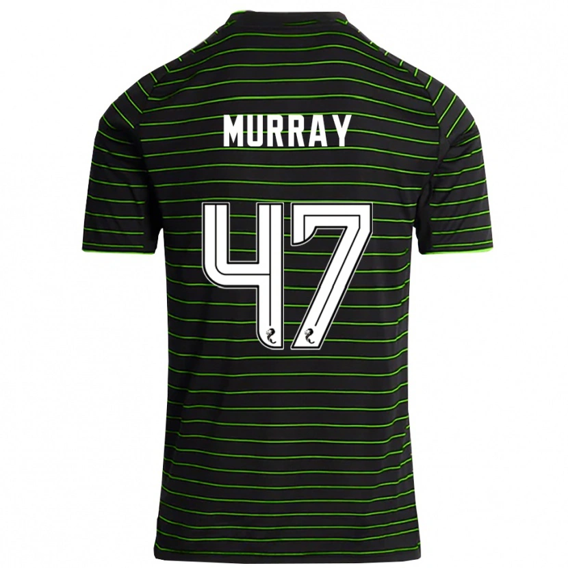 Danxen Kinder Dane Murray #47 Schwarz Grün Auswärtstrikot Trikot 2025/26 T-Shirt Österreich