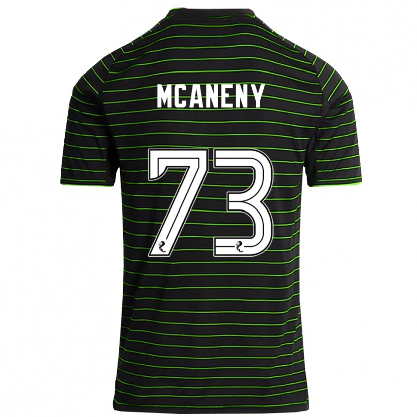 Danxen Kinder Maria Mcaneny #73 Schwarz Grün Auswärtstrikot Trikot 2025/26 T-Shirt Österreich