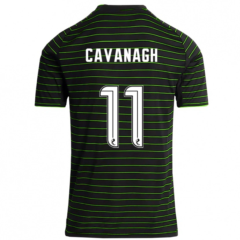 Danxen Kinder Colette Cavanagh #11 Schwarz Grün Auswärtstrikot Trikot 2025/26 T-Shirt Österreich
