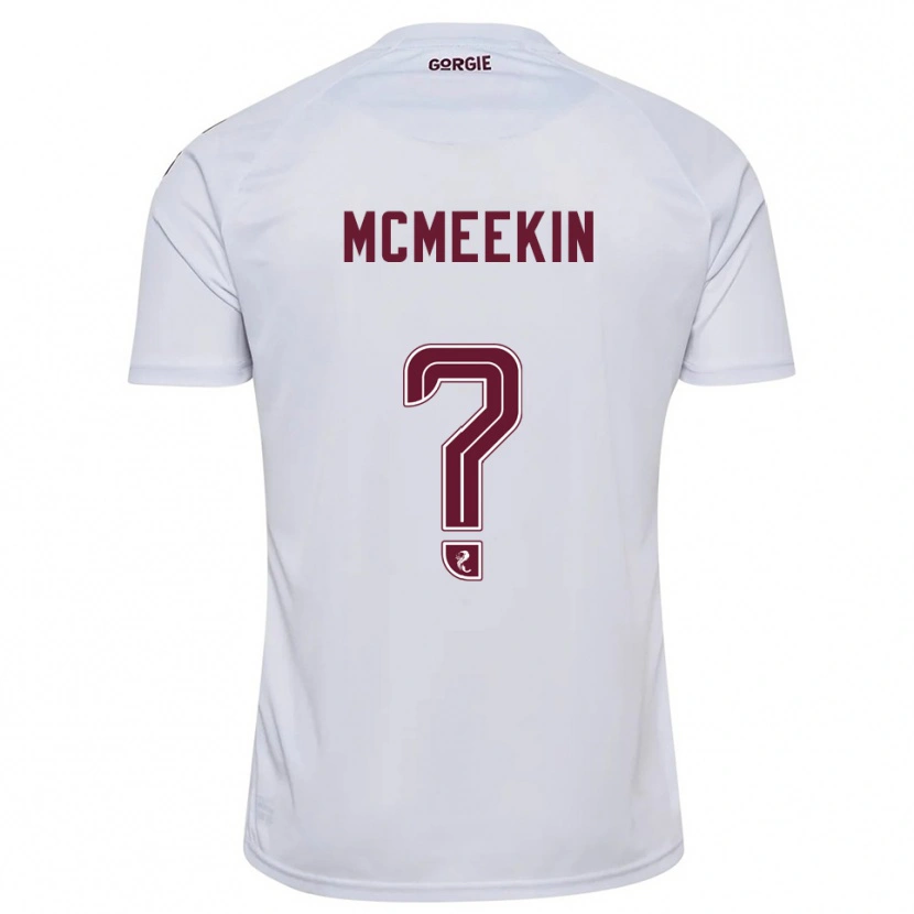 Danxen Kinder Keir Mcmeekin #0 Weiß Burgunderrot Auswärtstrikot Trikot 2025/26 T-Shirt Österreich