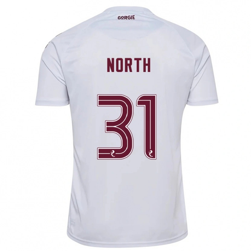 Danxen Kinder Tommy North #31 Weiß Burgunderrot Auswärtstrikot Trikot 2025/26 T-Shirt Österreich