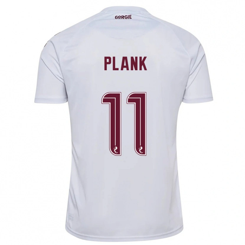 Danxen Kinder Dom Plank #11 Weiß Burgunderrot Auswärtstrikot Trikot 2025/26 T-Shirt Österreich