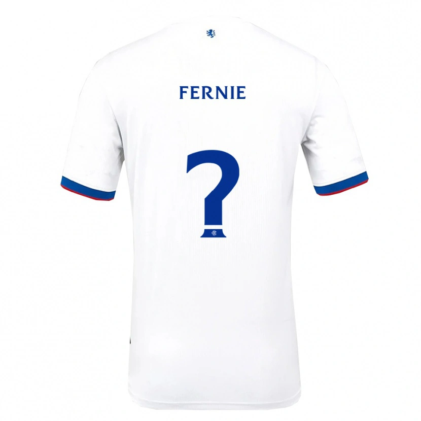 Danxen Kinder Cameron Fernie #0 Weiß Rot Blau Auswärtstrikot Trikot 2025/26 T-Shirt Österreich