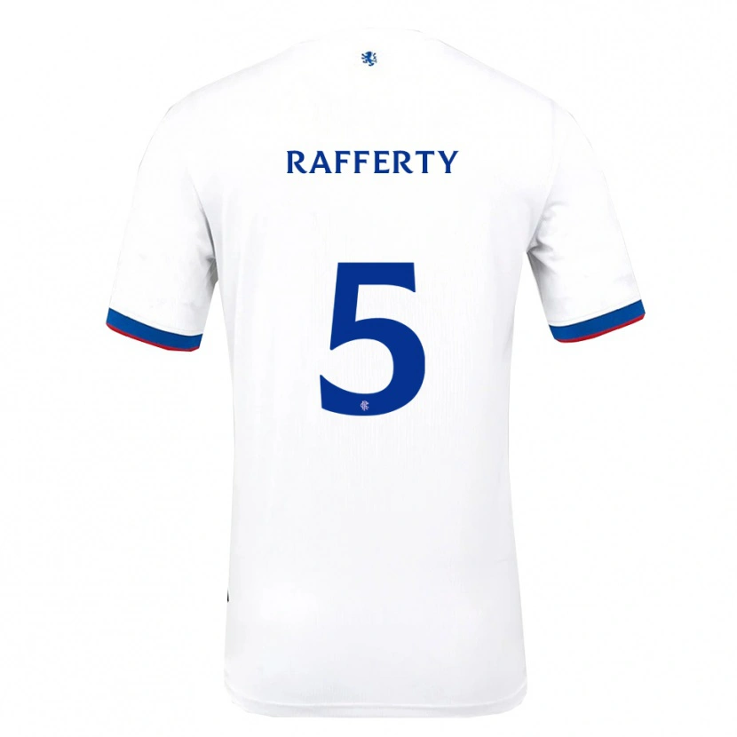 Danxen Kinder Laura Rafferty #5 Weiß Rot Blau Auswärtstrikot Trikot 2025/26 T-Shirt Österreich