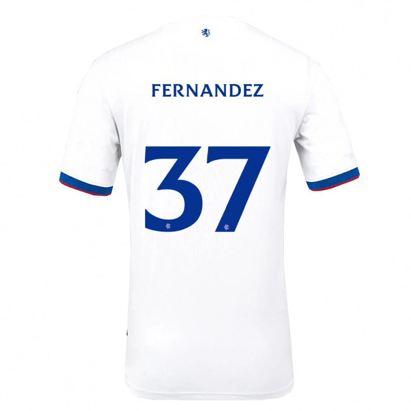 Danxen Kinder Emmanuel Fernandez #37 Weiß Rot Blau Auswärtstrikot Trikot 2025/26 T-Shirt Österreich