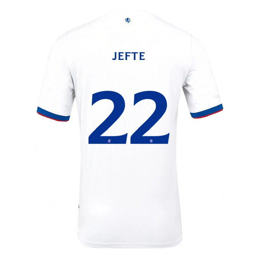 Danxen Kinder Jefté #22 Weiß Rot Blau Auswärtstrikot Trikot 2025/26 T-Shirt Österreich