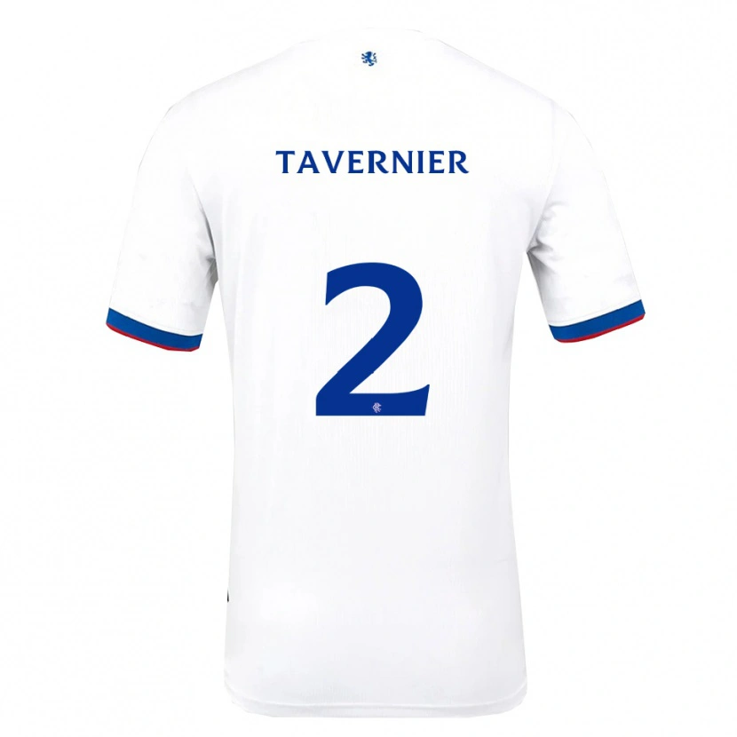 Danxen Kinder James Tavernier #2 Weiß Rot Blau Auswärtstrikot Trikot 2025/26 T-Shirt Österreich