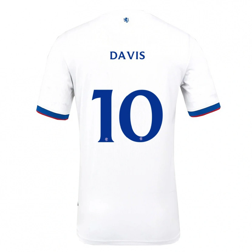 Danxen Kinder Steven Davis #10 Weiß Rot Blau Auswärtstrikot Trikot 2025/26 T-Shirt Österreich