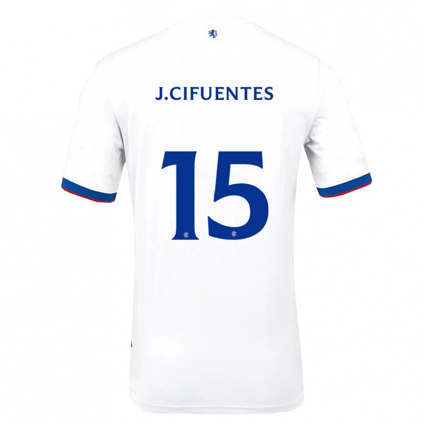 Danxen Kinder José Cifuentes #15 Weiß Rot Blau Auswärtstrikot Trikot 2025/26 T-Shirt Österreich
