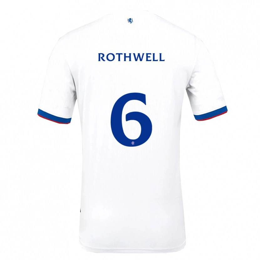 Danxen Kinder Joe Rothwell #6 Weiß Rot Blau Auswärtstrikot Trikot 2025/26 T-Shirt Österreich