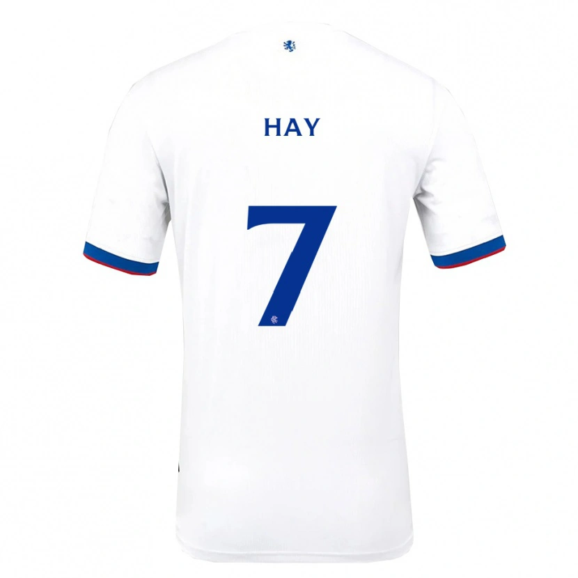Danxen Kinder Brogan Hay #7 Weiß Rot Blau Auswärtstrikot Trikot 2025/26 T-Shirt Österreich