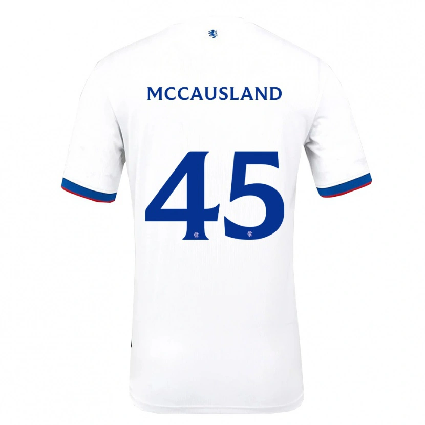 Danxen Kinder Ross Mccausland #45 Weiß Rot Blau Auswärtstrikot Trikot 2025/26 T-Shirt Österreich