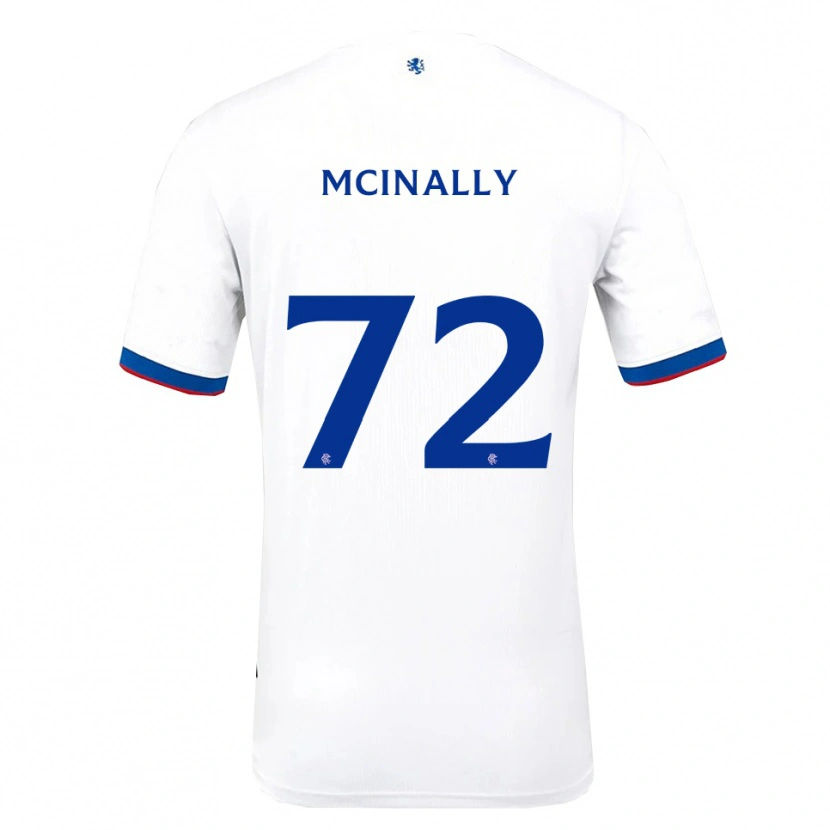 Danxen Kinder Darren Mcinally #72 Weiß Rot Blau Auswärtstrikot Trikot 2025/26 T-Shirt Österreich