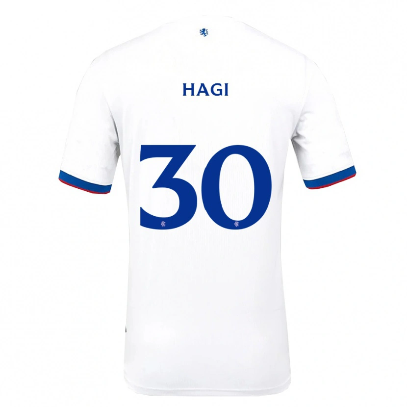 Danxen Kinder Ianis Hagi #30 Weiß Rot Blau Auswärtstrikot Trikot 2025/26 T-Shirt Österreich