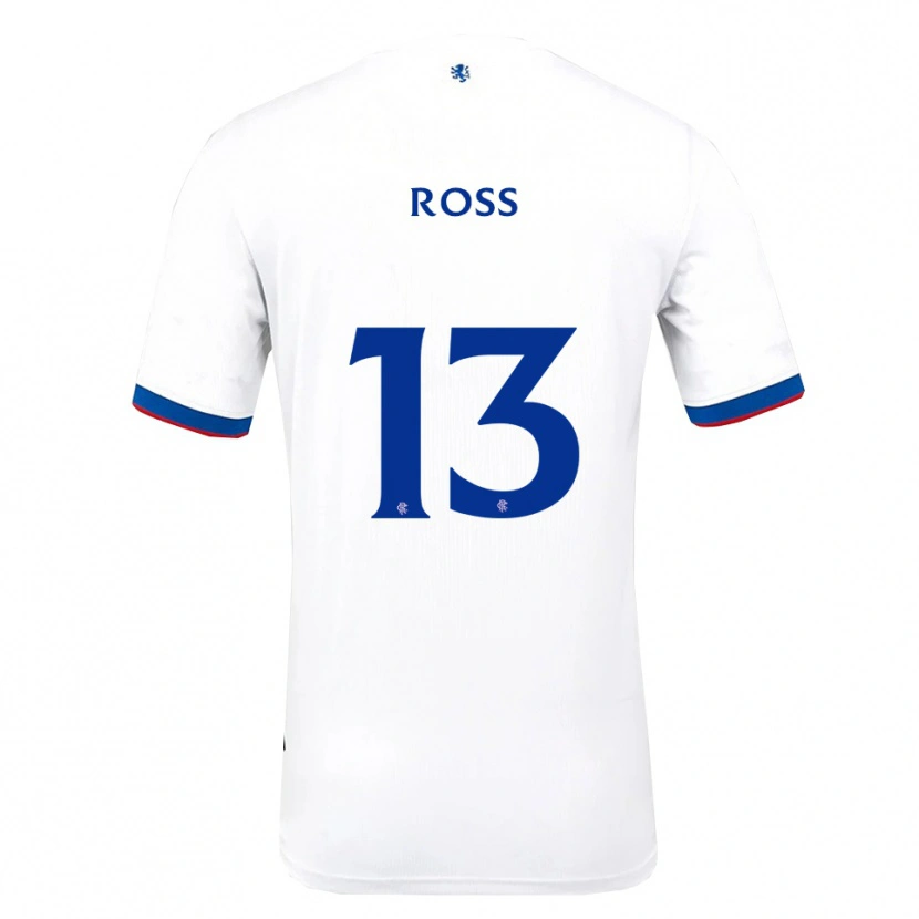 Danxen Kinder Jane Ross #13 Weiß Rot Blau Auswärtstrikot Trikot 2025/26 T-Shirt Österreich